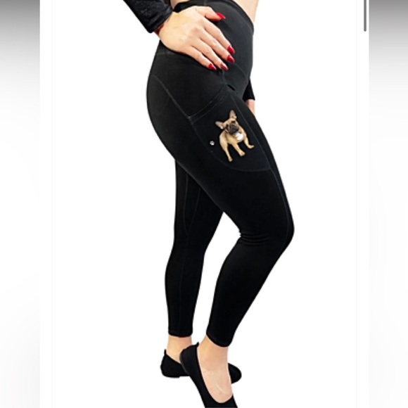 E&S Pets Other - URBAN ATHLETICS Ladies L FRENCH BULLDOG High Rise Leggings With Pockets E&S PET
